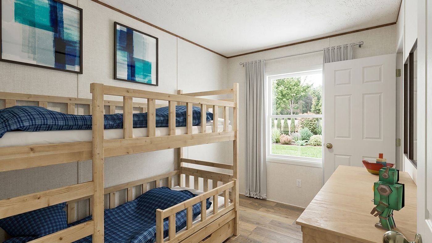 Aspen floor plan home, guest bedroom
