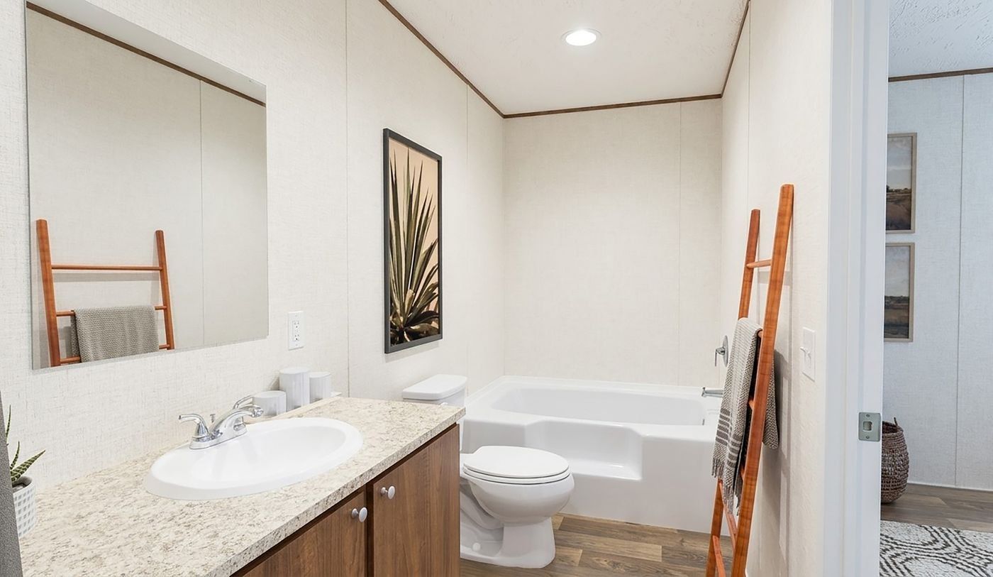Aspen floor plan home, primary bathroom