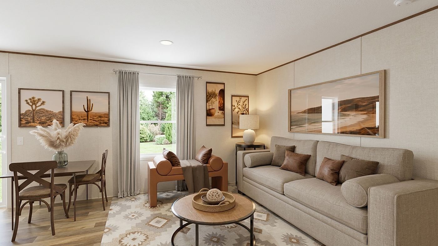 Aspen floor plan home, living room