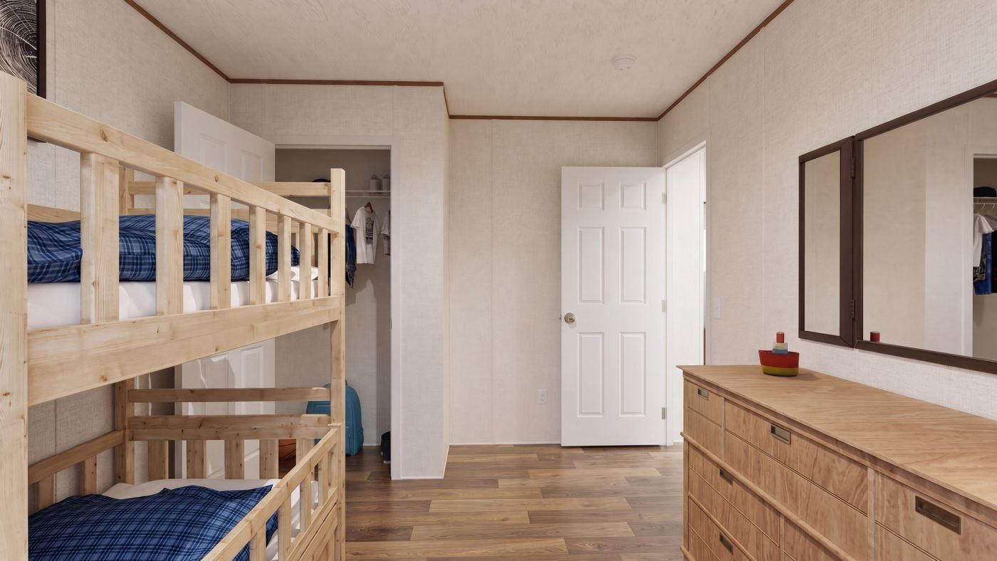 Cedar floor plan home, guest bedroom