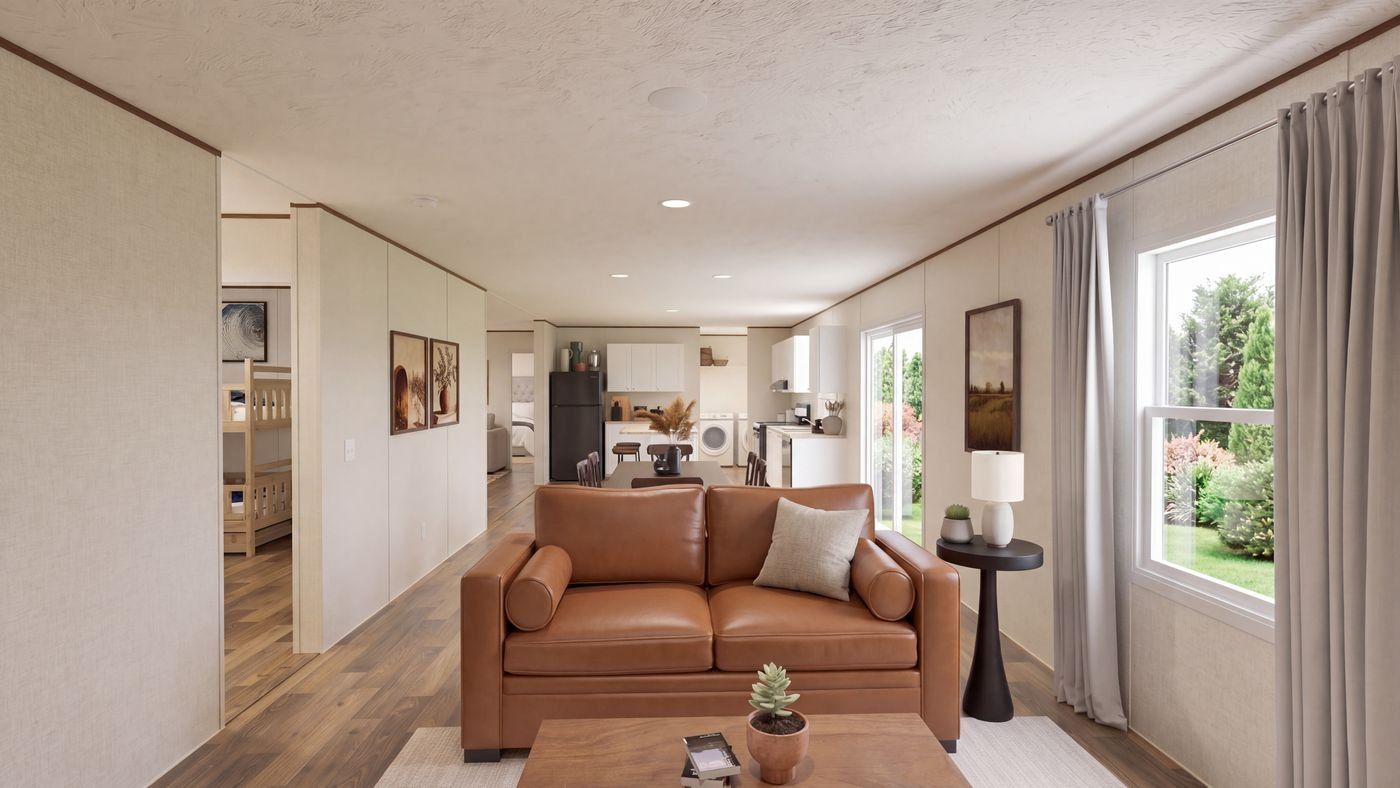 Cedar floor plan home, den